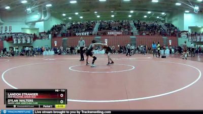 113 lbs Champ. Round 2 - Landon Stranger, New Palestine Junior High vs Dylan Walters, Salem Lions Wrestling Club