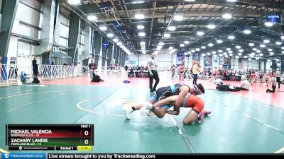 160 lbs Rd# 5- 3:45pm Friday Final Pool - Zachary Landis, Maryland Black vs Michael Valencia, Nebraska Elite