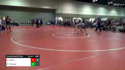 105 lbs Cross Bracket (8 Team) - Sara Pauls, Head Hunters vs Reagan Thomas, Big Money Movin