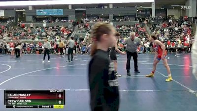 105 lbs Semifinal - Crew Carlson, The Best Wrestler vs Calan Manley, Team Grind House