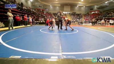 100 lbs Final - Connor Richardson, Barnsdall Youth Wrestling vs Lane McCleery, Warhorse Wrestling Club