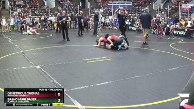 138 lbs Semifinal - Demetrious Thomas, Wrestling University vs Basho Muhlbauer, Plymouth Canton WC