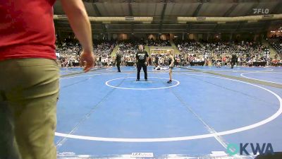 78 lbs Quarterfinal - Kaydance Williams, Locust Grove Youth Wrestling vs Rowdie Peck, Hinton Takedown Club