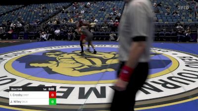 157 lbs Semifinal - Isaiah Crosby, Oregon State vs John Wiley, Oklahoma