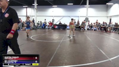 77 lbs 4th Wrestleback (16 Team) - Austin Conley, West Virginia vs Bo Courtney, Oklahoma Red