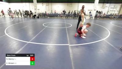 90 lbs Semifinal - Sean Kenny, NJ vs Corey Brown, MD