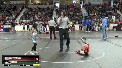 43 lbs Cons. Round 1 - Kasen Peterson, Abilene vs Liam Torres, Gray Kids