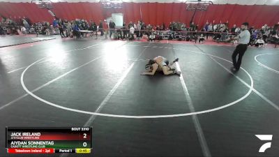 119 lbs 3rd Place Match - Aiydan Sonnentag, Cadott Wrestling Club vs Jack Ireland, JJ`s Club Wrestling