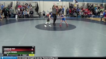 43 lbs Round 1 (4 Team) - Charlee May, Roncalli vs Brooks Riesen, Penn