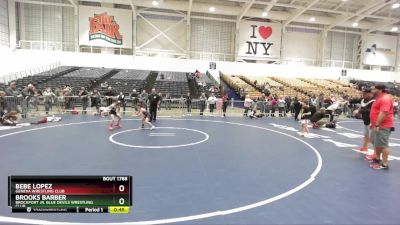 63 lbs 5th Place Match - Bebe Lopez, Geneva Wrestling Club vs Brooks Barber, Brockport Jr. Blue Devils Wrestling Club