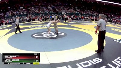 D1-113 lbs Semifinal - Grey Burnett, Perrysburg vs Liston Seibert, Mass. Perry