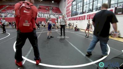 80 lbs Consolation - Aleks Routledge, Husky Wrestling Club vs Asher Bingham, Harrah Little League Wrestling