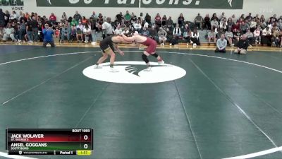 165 lbs Quarterfinal - Ansel Goggans, Scottsboro vs Jack Wolaver, St. George`s