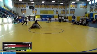 220 White Quarterfinal - Jomar Sanchez, Osceola vs Tobby Rooney, Jensen Beach