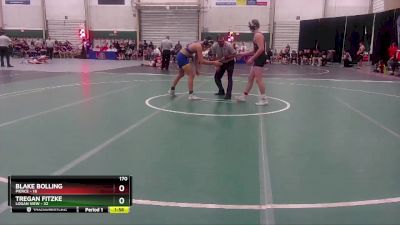 170 lbs Semis & 1st Wrestleback (8 Team) - Blake Bolling, Pierce vs Tregan Fitzke, Logan View