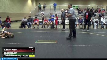 67 lbs Round 1 (6 Team) - Max Lindquist, Indiana Outlaws vs Calihan Weber, American Gladiators-Havoc
