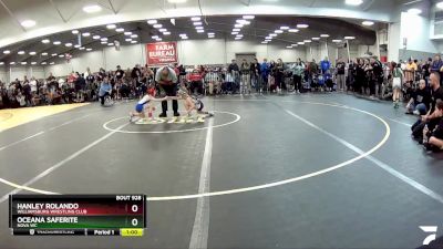 51-54 lbs Semifinal - Oceana Saferite, Nova WC vs Hanley Rolando, Williamsburg Wrestling Club