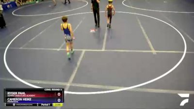 77 lbs Cons. Round 3 - Ryder Pahl, Summit Wrestling Academy vs Cameron Heike, Minnesota