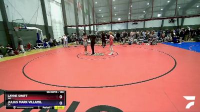 106 lbs Cons. Round 4 - Layne Swift, WA vs Julius Mark Villamil, CA