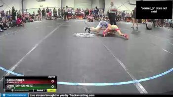 90 lbs Round 1 (8 Team) - Christopher Metz, Storm vs Gavin Fisher, Alabama Elite