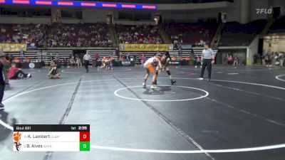 141 lbs Semifinal - Kenneth Lambert, Clemson vs Bruno Alves, Apprentice