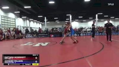 110 lbs Round 1 (8 Team) - Matthew McDermott, New York vs Domenek Williams, Minnesota Red