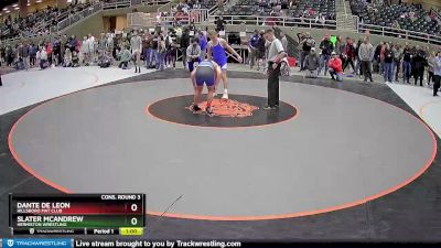 136 lbs Cons. Round 3 - Dante De Leon, Hillsboro Mat Club vs Slater McAndrew, Hermiston Wrestling