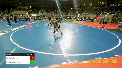 50 lbs Consi Of 8 #2 - Oceana Saferite, Nova Wrestling Club vs Kyleigh Danielson, Texas Elite