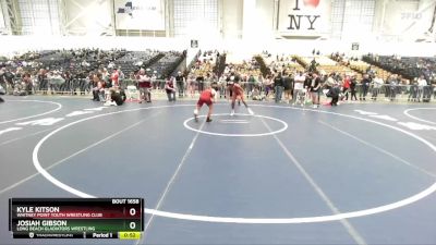 131 lbs Cons. Round 4 - Kyle Kitson, Whitney Point Youth Wrestling Club vs Josiah Gibson, Long Beach Gladiators Wrestling