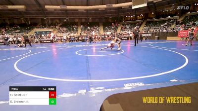 70 lbs Consolation - Henry Seidl, MN Elite vs Ewan Brown, Purler Wrestling, Inc