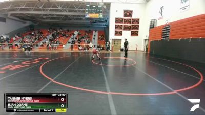 72-80 lbs Round 1 - Tanner Myers, Thermopolis Wrestling Club vs Isiah Doane, Cody Wrestling Club