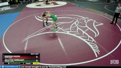 Semifinal - Braxton Siebrandt, Wisner-Pilger vs Dawson Mason, South Loup