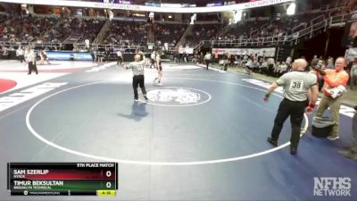 I-160 lbs 5th Place Match - Sam Szerlip, Nyack vs Timur Beksultan, Brooklyn Technical