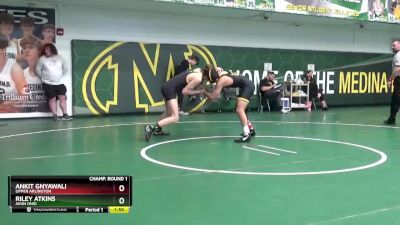 144 lbs Champ. Round 1 - Riley Atkins, Avon Ohio vs Ankit Gnyawali, Upper Arlington
