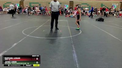 72 lbs Semifinal - James Askin, Neshaminy Youth Wrestling Club vs Raphael Logan, Apex