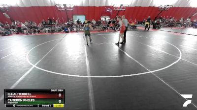 160 lbs Cons. Round 2 - Cameron Phelps, Wisconsin vs Elijah Terrell, Askren Wrestling Academy