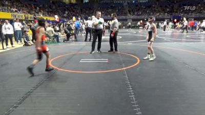 80 lbs Consi Of 16 #1 - Dominic DeLauro, Delaware Valley vs Elijah Santiago, Dieruff