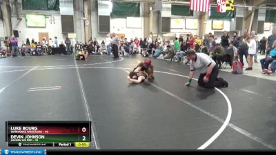 140 lbs Round 2 (8 Team) - Luke Bourg, Warhawks Wrestling vs Devin Johnson, Askren WA Red