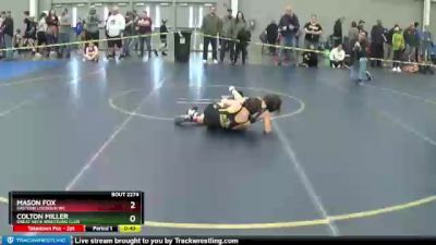 74 lbs Cons. Round 3 - Mason Fox, Eastern Loudoun WC vs Colton Miller, Great Neck Wrestling Club