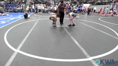 80 lbs Consi Of 4 - Asher Bingham, Harrah Little League Wrestling vs Alexander Fee, Enid Youth Wrestling Club