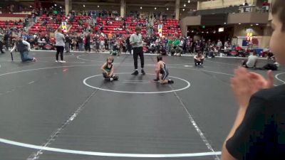 52 lbs 1st Place Match - Wade Eck, Brawlers vs Eli McComb, Derby Wrestling Club