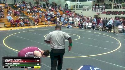 120 lbs Quarters & 1st Wb (16 Team) - Patrick Smyth, Lovett School vs Weldon Jenkins, Benedictine Military School