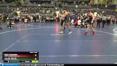 180 lbs Cons. Semi - Kyler Sallis, Immortal Athletics WC vs Nick Milburn, Newton Wrestling Club