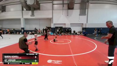 48 lbs Semifinal - Baron Howell, Texas Elite Wrestling Club vs Kit Vergari, Texas Elite Wrestling Club