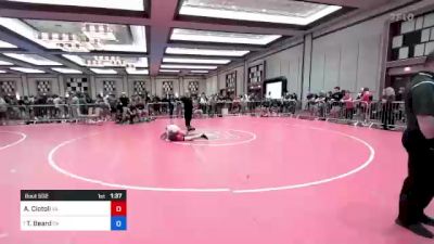 106 lbs Consolation - Anthony Ciotoli, Va vs Thunder Beard, Pa