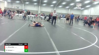 72 lbs Round 4 - Luke Strumke, Williamsburg Wrestling Club vs Gennaro Calvani, Cavalier