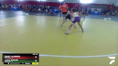 106 lbs Round 1 (4 Team) - Grady Aldridge, Indianola vs Lukas Bohler, Princeton