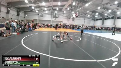 65 lbs Cons. Round 3 - Jason Coffel, NB Elite Wrestling Club vs Waylon Bledsoe, Cardinal Wrestling Club