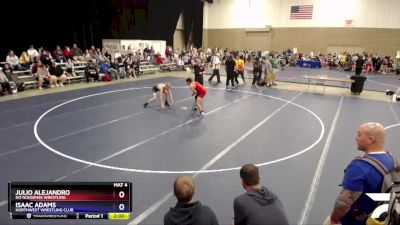 132 lbs Cons. Round 3 - Julio Alejandro, No Nonsense Wrestling vs Isaac Adams, Northwest Wrestling Club