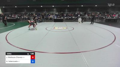 100 lbs Consi Of 16 #2 - Jada Badayos Chaves, MD vs Athea Valenzuela, AZ